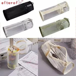 Túi văn phòng phẩm AFTEROF, Túi đựng bút lưới dung tích lớn, Bút chì có thể tháo rời đa chức năng