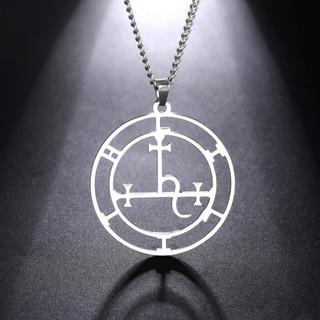 SKYRIM Lilith Sigil Mặt Dây Chuyền Vòng Cổ Pagan Bùa Hộ Mệnh Thần Thoại Thép Không Gỉ Wiccan Trang Sức Phù Thủy Magickal Quà Tặng