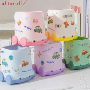 Hộp đựng bút AFTEROF, Hộp đựng bút dung tích lớn đa chức năng, Hình dạng xe hoạt hình Máy tính để bàn Tổ chức văn phòng trường học
