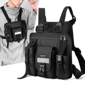 Dạo Phố Túi Chiến Thuật Chức Năng Vest Túi Thường Ngày Độc Đáo Nam ins Hợp Thời Trang Túi Đeo Vai Nam Ngực Túi Dụng Cụ Ba Lô