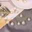 SRVN 10 Chiếc Ngọc Trai Đan Stitch Markers Quyến Rũ Mặt Dây Chuyền Cho Quà Tặng Handmade Dụng Cụ Đan DIY Phát Hiện.