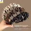 < YEI > Dây buộc tóc nữ bằng vải xếp ly thanh lịch 1 chiếc Răng chống trượt cho đám cưới và tiệc mới