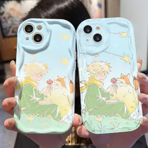 Ốp Lưng Cho Samsung Galaxy S26 S25 S24 S23 S21 S22 Plus Ultra 20 FE J7 Prime A03 A03S A02 A02S M02 A12 M12 A20 A30 Kem gợn Sóng Cong Edge Motif Prince NYK365
