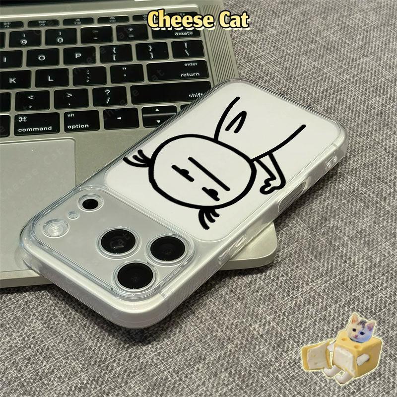 Ốp điện thoại bảo vệ ống kính trọn gói hình cặp đôi ngộ nghĩnh cho iPhone Xs XR 13 14 15 Plus 16 12 11 17 Pro Max