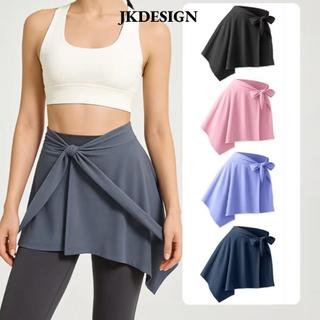 Váy ngắn tập Yoga JKDESIGN, Váy tập thể dục quấn nhanh khô bằng lụa băng, Dây đeo có thể điều chỉnh chống rò rỉ một mảnh Váy khiêu vũ Ballet Pilates ngăn ngừa Awkward