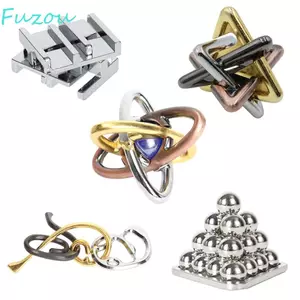Đồ chơi xếp hình trí tuệ hợp kim FUJIZOU, Đồ chơi mở khóa Luban Đồ chơi mở khóa Đồ chơi xếp hình 3D, Đồ chơi phát triển Khóa chìa khóa Brain Teaser Retro Luban Lock Đồ chơi xếp hình Trẻ em và người lớn