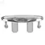 AWNGD Flush Mount Cleat, Thép không gỉ 316 Phần cứng hàng hải kéo lên Cleat, Bền 5 Inch nâng thuyền Cleat Thuyền nâng