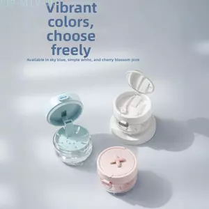 {WELV}Retainer Mouth Guard Soak Container Box, Denture Bath Case with Strainer Basket