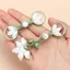 Sườn Xám Tấm Nút Phong Cách Retro Đá Nhài Nút Mới Phong Cách Trung Quốc Đường Phù Hợp Với Hanfu Tay Đổ Nút Phụ Kiện 6.11