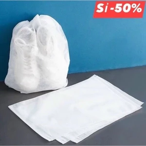 Set 10/50 Túi Đựng Giày Dép Vải Không Dệt Đa Năng Dây Rút, Chống Bụi, Chống Thấm Nước, Tiện Lợi Khi Du Lịch & Cất Giữ