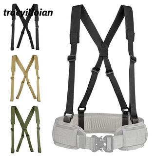 Thắt lưng thuế TRACELIOIAN, Dây đeo dụng cụ hình chữ Y màu trơn, Dây đeo vai Nylon có thể điều chỉnh bền bỉ