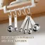 GCDHome 1 / 4 Thìa Đo Bằng Thép Không Gỉ Có Thước Đo Cân Đo Trứng Thìa Nhà Bếp Cà Phê Nướng Dụng Cụ Đo HOT