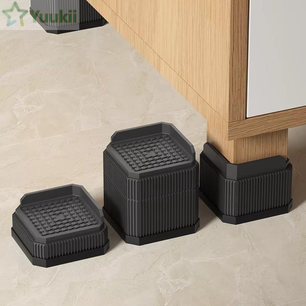 Nâng Giường YUUKII, Tấm Lót Chân Nội Thất Chống Trơn Trượt Vuông, Chuyên Nghiệp Nặng Có Thể Điều Chỉnh Giường Tròn Nâng Bàn Ghế Sofa Chân Ghế