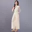 2026 Linen Áo hai mảnh thường ngày phù hợp với quần ống rộng mùa hè dành cho nữ Bộ đồ rộng giảm tuổi