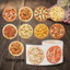 TUYỆT VỜI 500 Miếng Dán Pizza, Tròn Nhiều Màu Sắc Bánh Pizza Dán Cuộn, Chủ Đề Thực Phẩm Dễ Thương Giấy Tự Dính Dán Dán Đảng Ủng Hộ