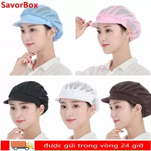 Mũ chống bụi SAVORBOX, Mũ làm việc chống bụi bằng vải, Mũ làm việc thoáng khí sang trọng Mũ nấu ăn khách sạn
