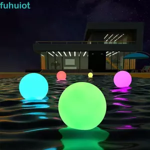 Bóng LED bơm hơi FUHUIOT, Đèn đổi màu 16 màu Bóng đi biển phát sáng trong bóng tối, Bể bơi Điều khiển từ xa Đèn LED phát sáng chống nước Phát sáng bóng bãi biển Tiệc hồ bơi nước