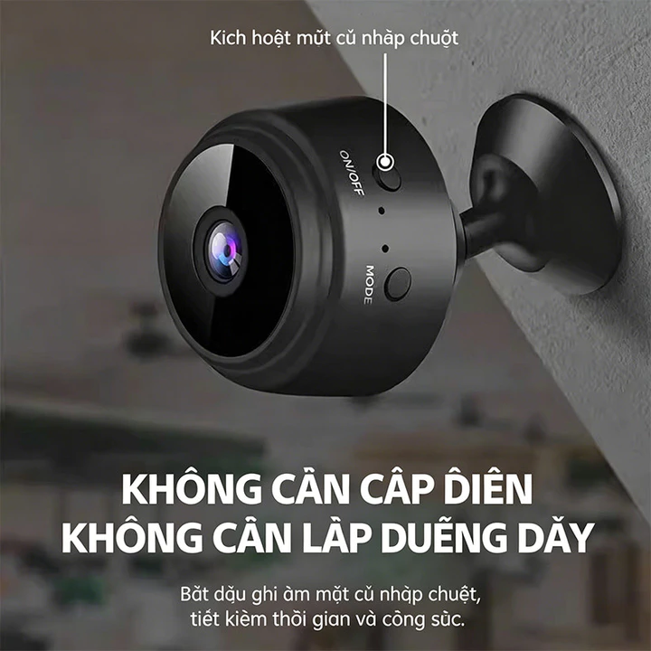 Camera video có thể sạc lại, camera giám sát từ xa WiFi, camera mạng hồng ngoại.