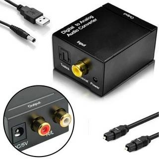 Bộ chuyển đổi âm thanh kỹ thuật số sang Analog đồng trục quang học SAFENH RCA L / R 3.5mm VN