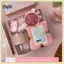B & N Eco Green Bộ Quà Tặng Cốc Rơm Thủy Tinh Khăn Mềm Lông Tơ UPF 50 Phụ Kiện Chống Nắng Cho Nữ Dailymute.