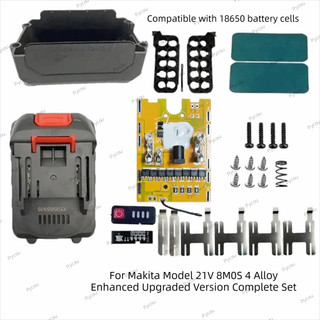 Hộp lưu trữ pin PYCOU, Pin 21V 10 / 15 / 20 Core 18650, Dụng cụ điện tự làm công suất cao 40A chuyên nghiệp cho dụng cụ cắt Makita