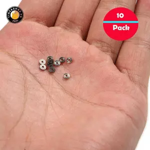 {TB & Bag} 10 chiếc 681ZZ Vòng bi Mini thu nhỏ Vòng bi siêu nhỏ mở bằng kim loại 1x3x1mm.
