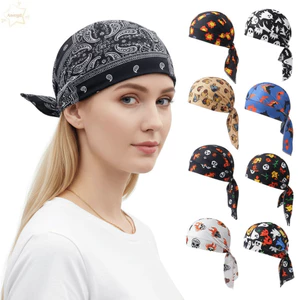 Khăn trùm đầu Bandana AWNGD, Mũ trùm đầu khô nhanh có thể điều chỉnh, Phụ kiện thời trang Paisley In hình Mũ Bandana co giãn thoáng khí Thể thao