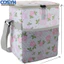 <cosyh>Oxford Floral Print Insulated Lunch Bag for Women Portable Foldable Picnic