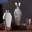 <cosyh>Stainless Steel Hip Flask 6oz Capacity Classic Silver Finish Compact Design