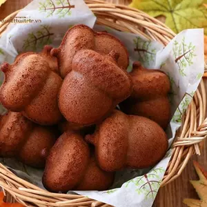 TRTR Thép Carbon 6 Khoang Khuôn Bánh Acorn Không Sti Khay Nướng Bánh Cho Bánh Cupcake Muffins Chocolate Tiệc Gia Đình Dụng Cụ Nướng VN
