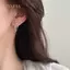 PNPIA- 1 Cặp Bông Tai Nơ Kim Loại Thời Trang Dành Cho Nữ Cô Gái Thanh Lịch Tinh Tế Đa Năng Tinh Tế Tinh Tế Tinh Tế Cao Cấp Nơ Bông Tai Trang Sức Quà Tặng