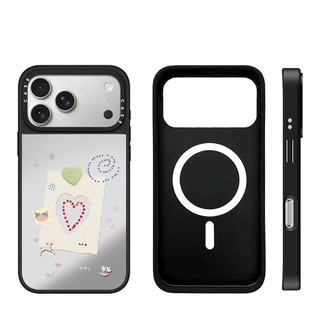 Ốp điện thoại cứng hình trái tim tình yêu dâu tây từ tính cho iPhone 17 Pro Max 17 Air 16 Plus 15 14 13 12 11 Vỏ chống sốc