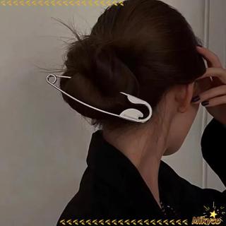 MKYCO Kim Loại Tóc Barrettes, Kích Thước Lớn Tối Giản Hình Học An Toàn Móng Vuốt Tóc, Đơn Giản Bạc Cố Định Phù Hợp Với Trâm Cài Phụ Kiện Tóc Cho Mũ Quà Tặng