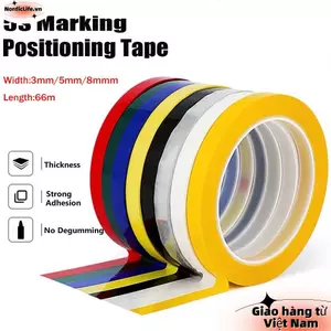NORDICLIFE 1 Chiếc Băng Đánh Dấu Nhiều Màu Dính Cách Nhiệt Chống Thấm Nước Vật Dụng Văn Phòng Lưới Vẽ 5S