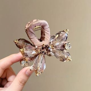 Màu Pháp Pha Lê Nhỏ Lấy Kẹp Nữ Tinh Tế Kim Cương Giả Tóc Nổ Bên Kẹp Đầu Nửa Tóc Cá Mập Kẹp