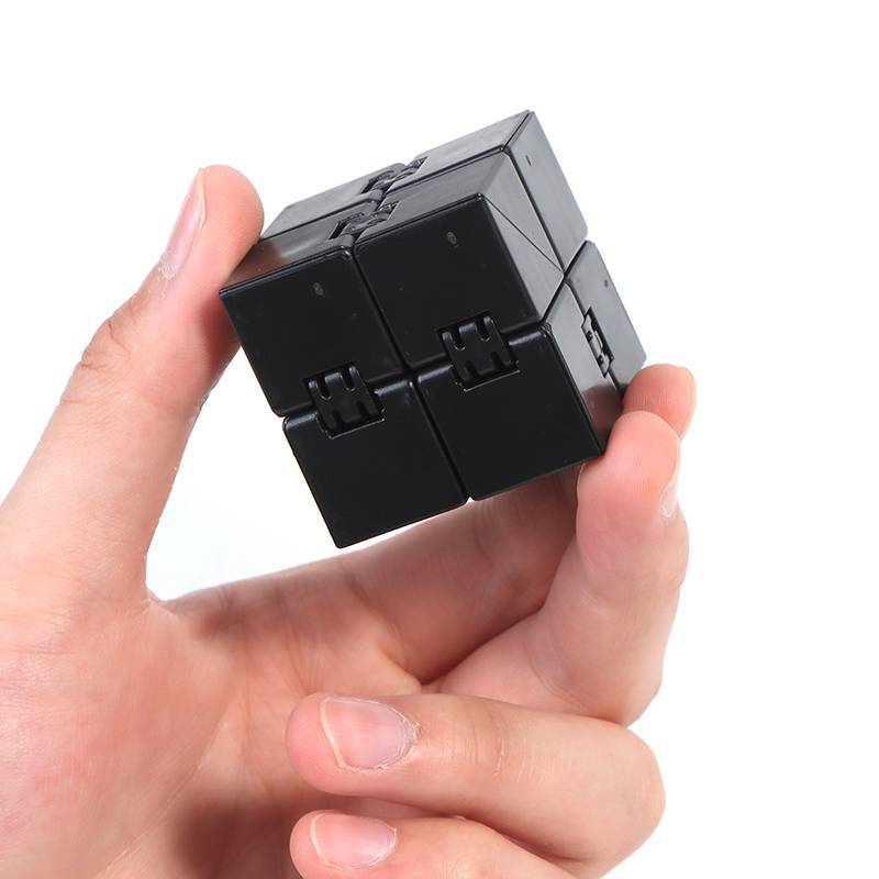 E-WOITD Infinity Magic Cube Đồ chơi ngón tay Văn phòng Flip Cubic Puzzle Khối giảm căng thẳng E-WOITD