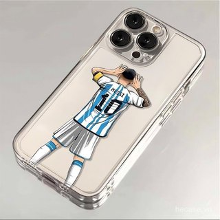 Ốp Điện Thoại Hợp Thời Trang Người Yêu Bóng Đá Thích Hợp Cho iPhone 11promax 12pro 13pro 14pro 12 13 14 15 16 pro max 17promax 15promax Ốp Trong Suốt Chống Sốc