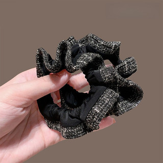 MAUROPOLI Nhật Bản Phong Cách Hàn Quốc Vải Dệt Kim Scrunch Dây Buộc Tóc Cao Đuôi Ngựa Co Giãn Cao Dây Buộc Tóc Dây Buộc Tóc