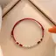 XOITU Luy Tre Handmade Bện Dây Đỏ Vòng Tay Cho Cặp Đôi Nữ Vòng Tay Có Thể Điều Chỉnh Dành Cho Người Bạn Thân Người Yêu Quà Tặng VN