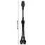 Cáp chia nguồn BTM 2 chiều C6 phích cắm sang ổ cắm C5 đôi 0 3 mét cho bộ sạc máy tính xách tay