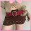 MYPANDA Cao Cấp Lông Thú Giả Chắp Vá Thắt Lưng Rộng Cho Nữ Hạng Nặng Punk Phong Cách Retro Đinh Tán Thắt Lưng Có Váy Quần Jean Thắt Lưng.