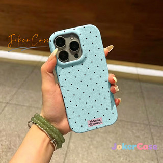 Ốp Lưng Cho IPhone 11 17 16 13 12 14 15 Pro Max Air 15 16 14 Plus Bìa có họa tiết chấm bi, chất liệu giả da.