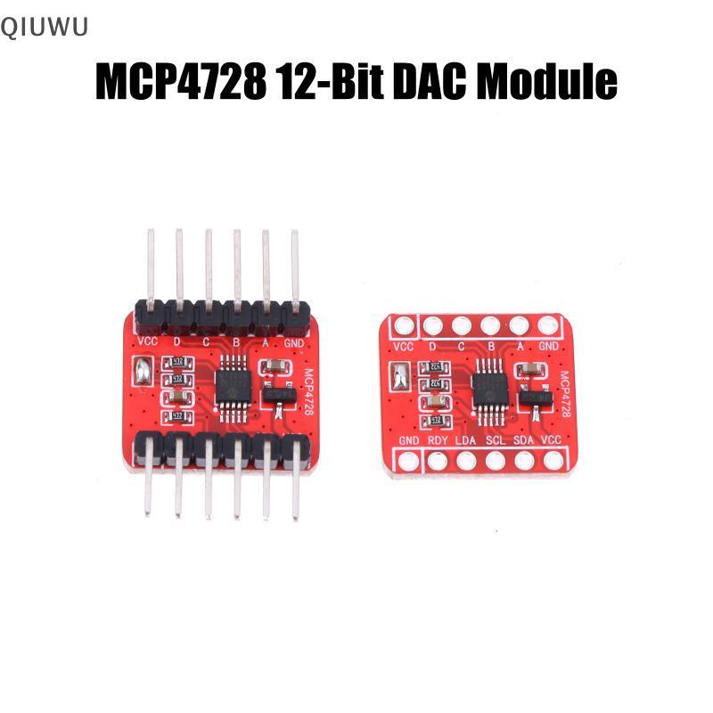 Mô-đun DAC 4 kênh 12-Bit có thể lập trình QIUWU MCP4728 cho các giải pháp điện áp điện tử DIY.