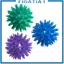 3 Miếng Massage Bóng Spiky Massage Bóng Thư Giãn Bằng Tay Cầm Tay Xốp Chân Con Lăn 2.4 Inch Cho Đầu Tay Mặt Sau Chân