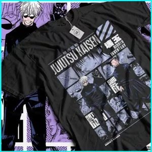 SY3 Jujutsu Kaisen Gojo Satoru Áo thun mùa hè Anime Tay Ngắn Top YS3