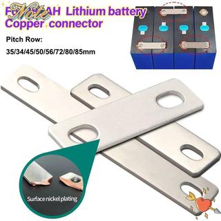 Đầu nối thanh Bus NOTE1, Thanh nối pin M6 phẳng, Tấm đồng đỏ mạ niken Lifepo4 Cell Lithium