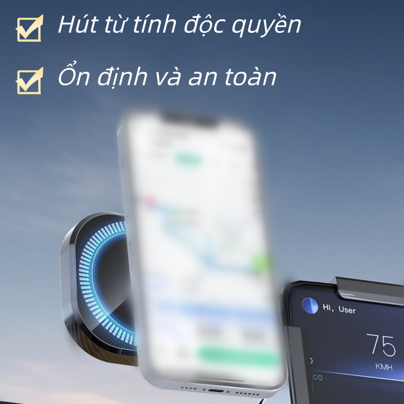 Giá Đỡ Điện Thoại Kẹp Góc Màn Hình – Tự Động Dựng Đứng, Nam Châm Mạnh, Phụ Kiện Ô Tô Tiện Lợi