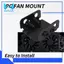 Giá đỡ quạt Quạt kép Giá đỡ tản nhiệt máy tính để làm mát thẻ Video DIY Hỗ trợ 80MM / 90MM / 120MM / 140MM (4 chiếc)