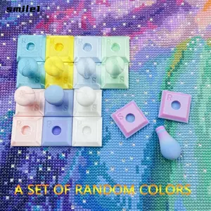 SMILE 1 / 5 Bộ Dụng Cụ Bấm Có Thể Tháo Rời, In Hình Kim Cương Công Thái Học Tranh Con Dấu Báo Chí, DIY Tiết Kiệm Nhân Công Có Thể Tháo Rời Dập Nổi Con Lăn Kim Cương Nghệ Thuật Báo Chí Công Cụ Tranh Gắn Đá