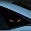 OUSXA Devil Eyes Đèn cảnh báo LED ô tô, Đèn cảnh báo ô tô hiển thị năng động không dây, Đèn rung trang trí ô tô trên cốc hút Đèn LED ô tô